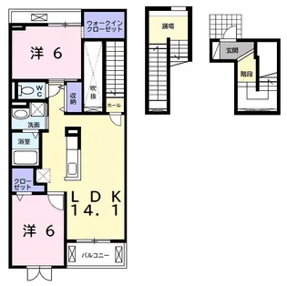 カーサ セレーナ【3階】の間取り