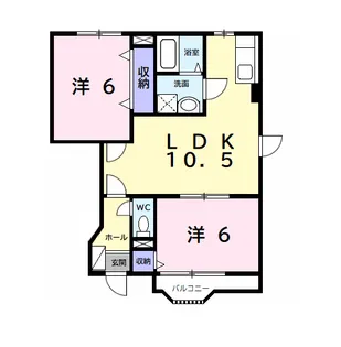 スウィート ドリーム Ⅱ【1階】の間取り
