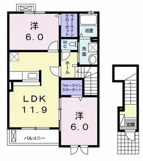 セウ アジュール【2階】の間取り