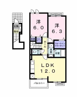 エレガント【2階】の間取り
