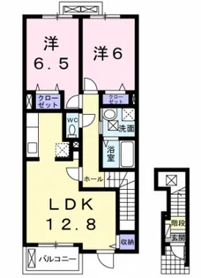 フォレ羽鳥野Ⅱ【2階】の間取り