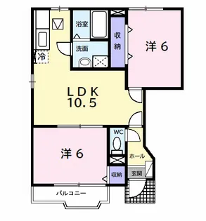 スウィート ドリーム Ⅰ【1階】の間取り
