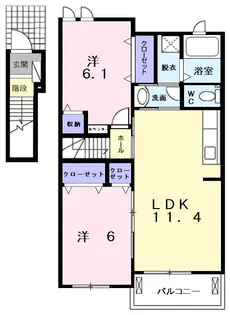 リアンジェ【2階】の間取り