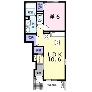 アカシア【1階】の間取り