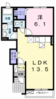 ブライト羽鳥野【1階】の間取り