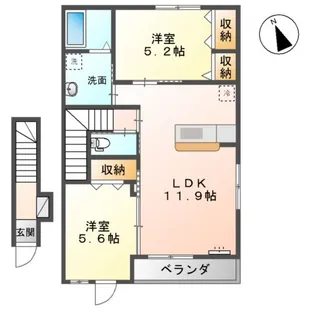 グランヒル【2階】の間取り