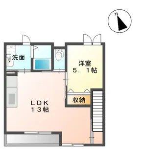 クレディール【2階】の間取り