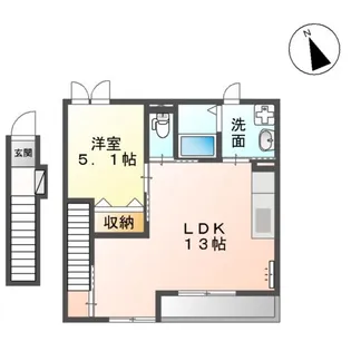 クレディール【2階】の間取り