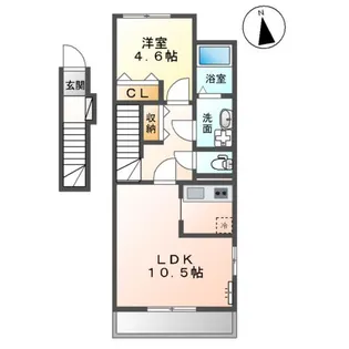 アリディファルコⅡ【2階】の間取り