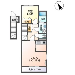 ラ・フレーズ【2階】の間取り