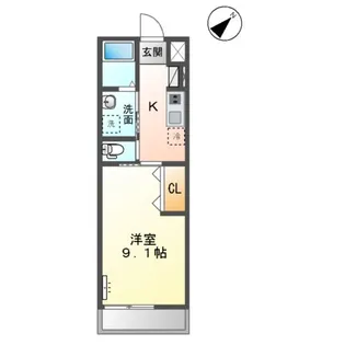 ブルーム【205号室】の間取り