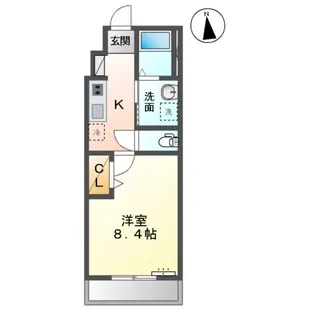 フォルテューヌA【2階】の間取り