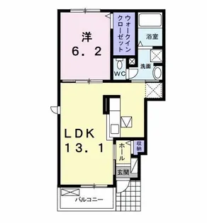 カレント美郷Ⅴ【1階】の間取り