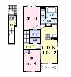 メゾン・ド・ソレイユ【2階】の間取り