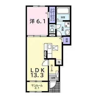 ルミネスⅢ【1階】の間取り