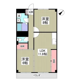 RENAXIAキミツ【1階】の間取り