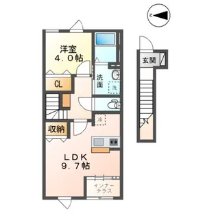 プロシード木更津【2階】の間取り