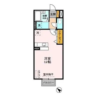 ビューラー Ⅶ【2階】の間取り