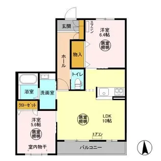 ラッフルズ【2階】の間取り