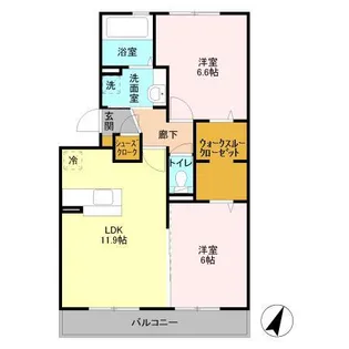TIARA Ⅱ【3階】の間取り