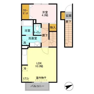 LA SPLENDEUR【2階】の間取り