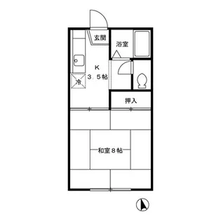 メゾン石橋【1階】の間取り