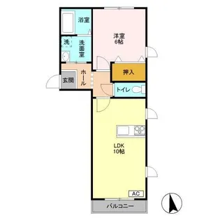 ライジングサン【1階】の間取り