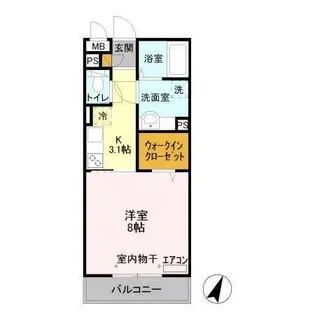 ルクティア【2階】の間取り