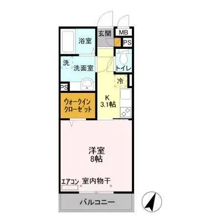 ルクティア【3階】の間取り