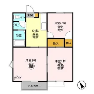 プリオール A【201号室】の間取り