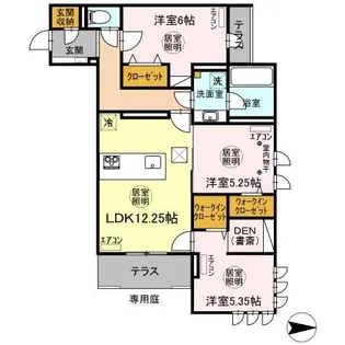 アピシウス【1階】の間取り
