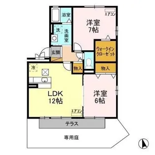 ヒルサイドコート 参番館【1階】の間取り