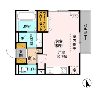 プランタン【2階】の間取り