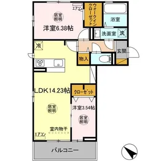 SORA【2階】の間取り
