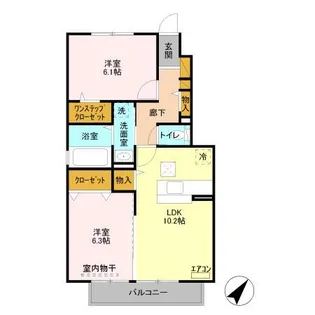 リバーサイドヒル373【1階】の間取り