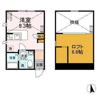 プリマ木更津壱番館【1階】の間取り