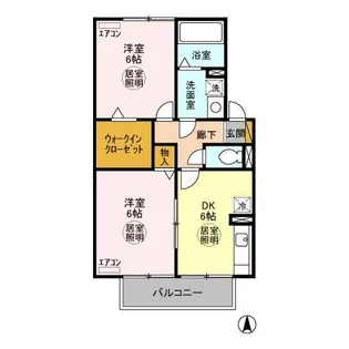 ノーブルタウン 弐番館【2階】の間取り