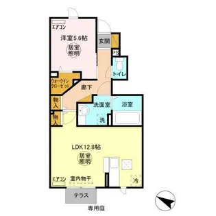 コンフォレスト【1階】の間取り