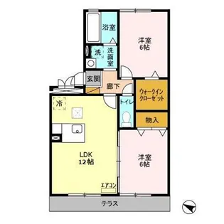 ルヴァン コート 壱番館【1階】の間取り