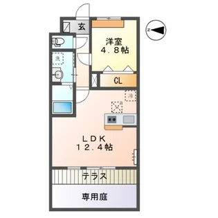 アムパルク【1階】の間取り