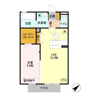 ビッグベン・ラピス【1階】の間取り