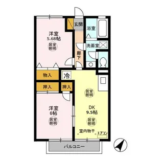 ティグリス【1階】の間取り