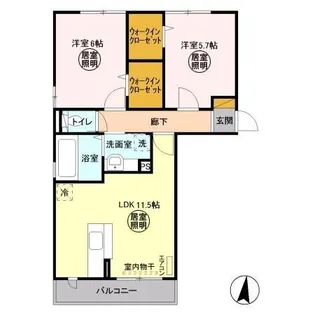 プレミアージュ【3階】の間取り