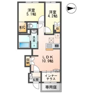 メゾン エメ【1階】の間取り
