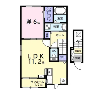 アネックス ワン【2階】の間取り