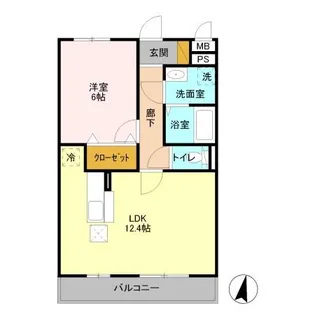 グラマードマレⅡ【1階】の間取り