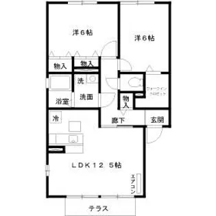 シュタインベルク 北館【1階】の間取り
