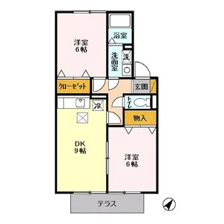 プルミエ【102号室】の間取り