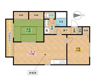 サンフラワー【2階】の間取り