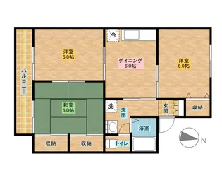 ウェルセッジ請西 Ⅱ【1階】の間取り